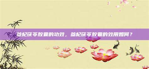 参杞茯苓胶囊的功效，参杞茯苓胶囊的效用如何？