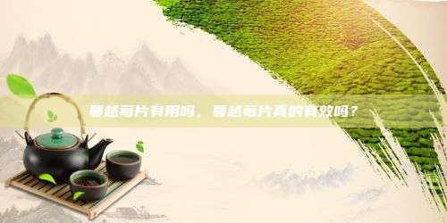 蔓越莓片有用吗，蔓越莓片真的有效吗？