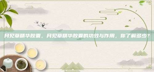 月见草精华胶囊，月见草精华胶囊的功效与作用，你了解多少？