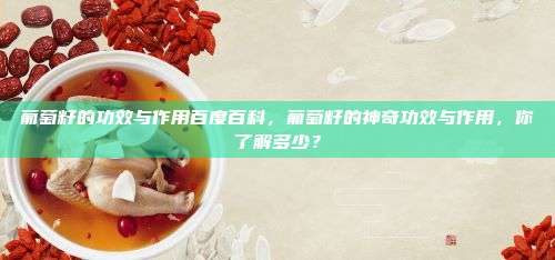 葡萄籽的功效与作用百度百科，葡萄籽的神奇功效与作用，你了解多少？