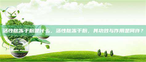活性肽冻干粉是什么，活性肽冻干粉，其功效与作用是何许？