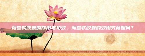 海参软胶囊的作用与功效，海参软胶囊的效用究竟如何？