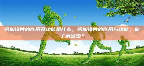 钙加镁片的作用及功能是什么，钙加镁片的作用与功能，你了解多少？