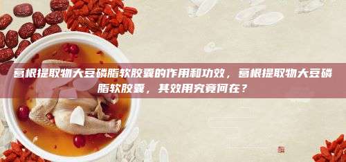 葛根提取物大豆磷脂软胶囊的作用和功效，葛根提取物大豆磷脂软胶囊，其效用究竟何在？