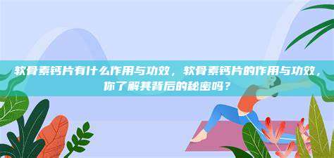 软骨素钙片有什么作用与功效，软骨素钙片的作用与功效，你了解其背后的秘密吗？