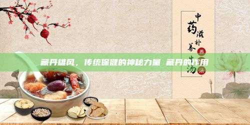 藏丹雄风，传统保健的神秘力量 藏丹的作用